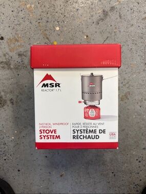 MSR Reactor Windproof Camping and Backpacking Stove System, 1.7L NEW